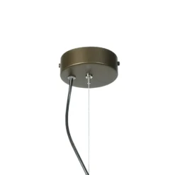 Lámpara colgante Globe, café, Ø 51 cm, metal, 1 luz, E27