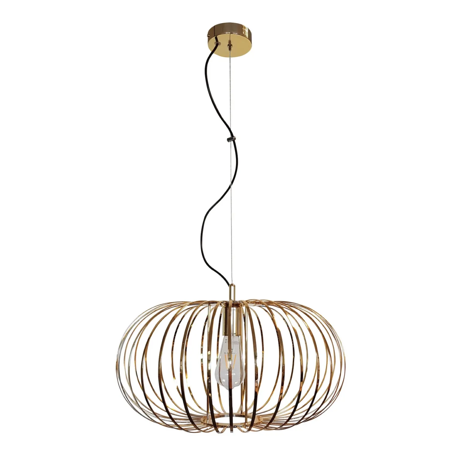 Lámpara colgante Globe, Ø 51 cm, color dorado, 1 luz, E27
