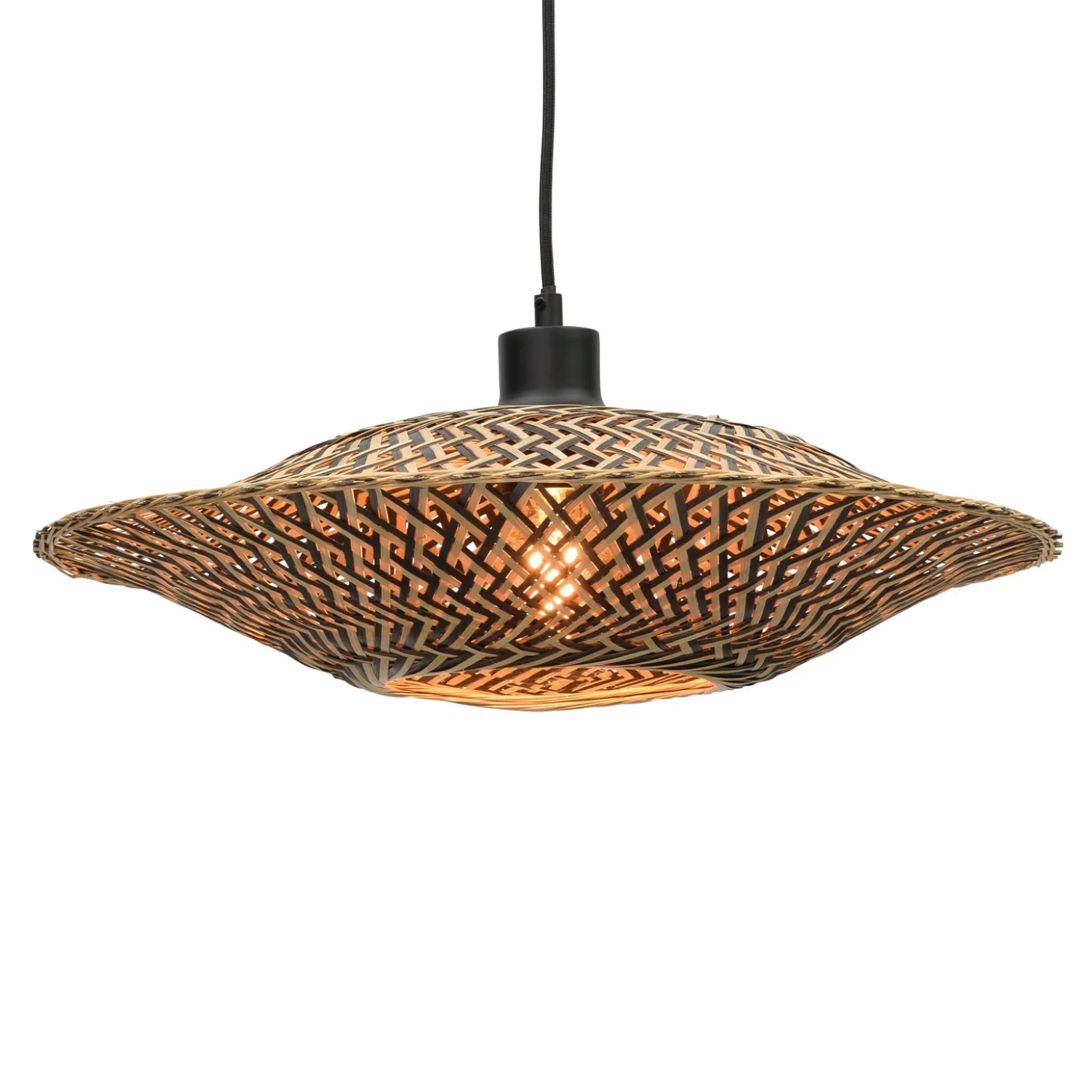 Lámpara colgante GOOD & MOJO Bali de bambú, Ø 44 cm