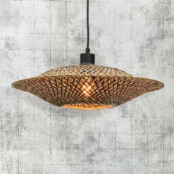 Lámpara colgante GOOD & MOJO Bali de bambú, Ø 44 cm