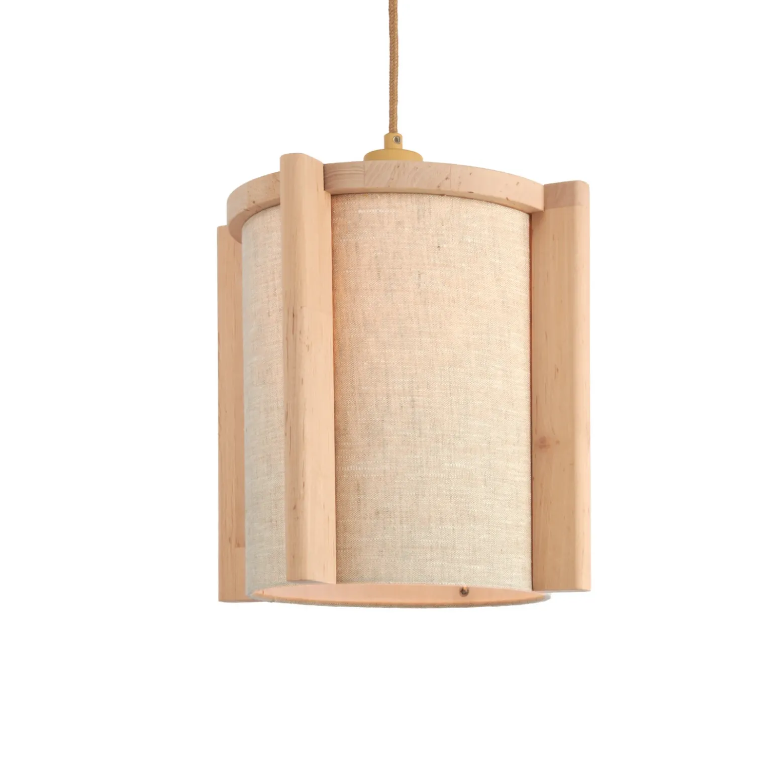Lámpara colgante GOOD & MOJO Corsica, color natural, madera de aliso, E27
