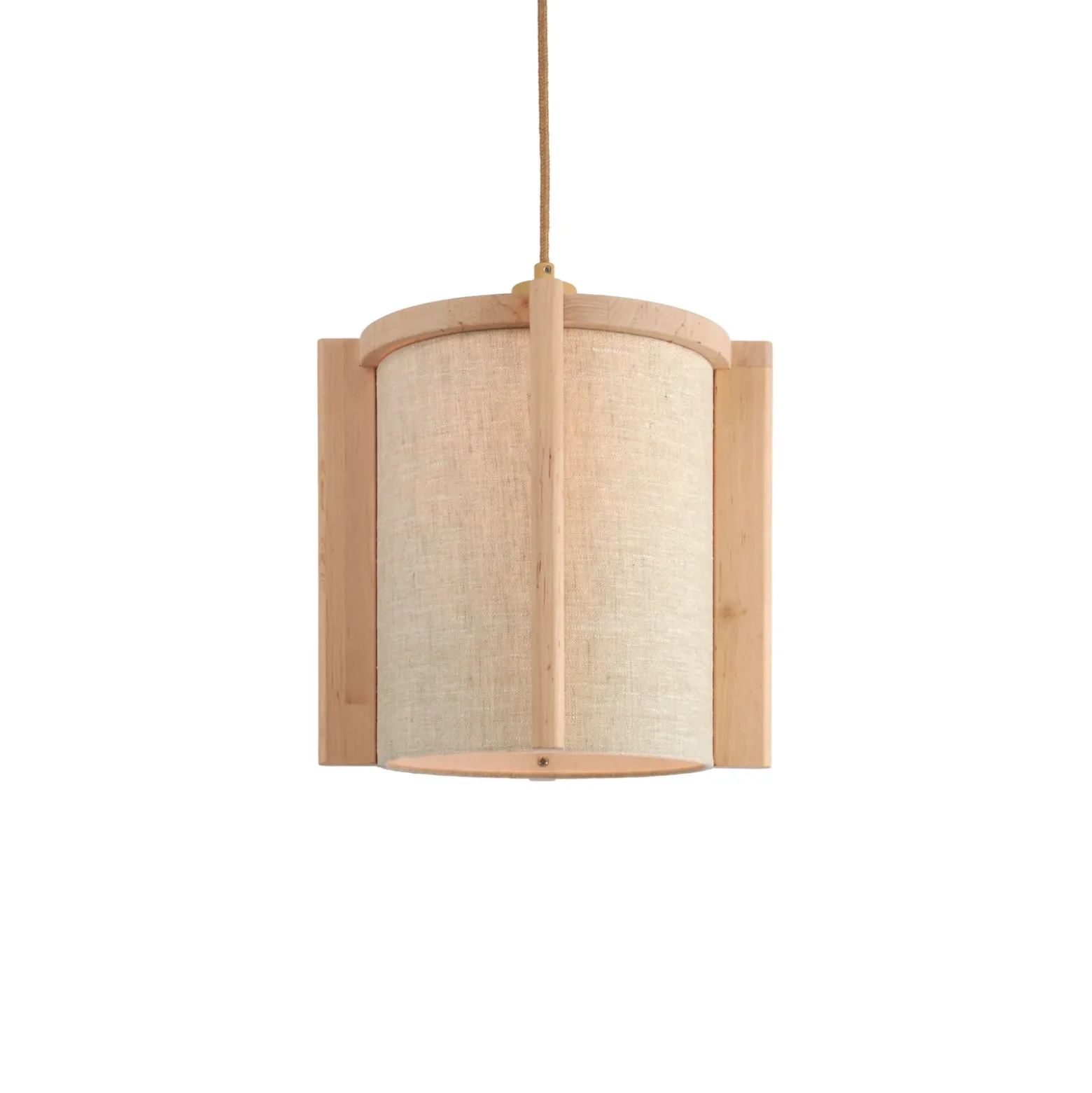 Lámpara colgante GOOD & MOJO Corsica, color natural, madera de aliso, E27