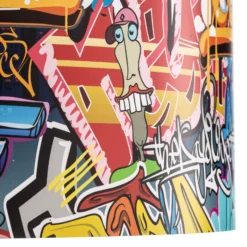 Lámpara colgante «Graffiti» con estampado fotográfico multicolor