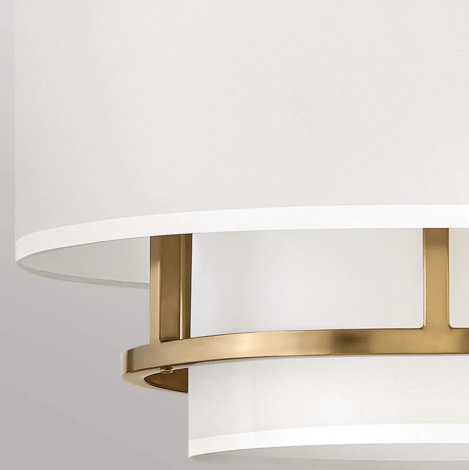 Lámpara colgante Graham Duo Mount 3 luces Ø 40,6cm, latón