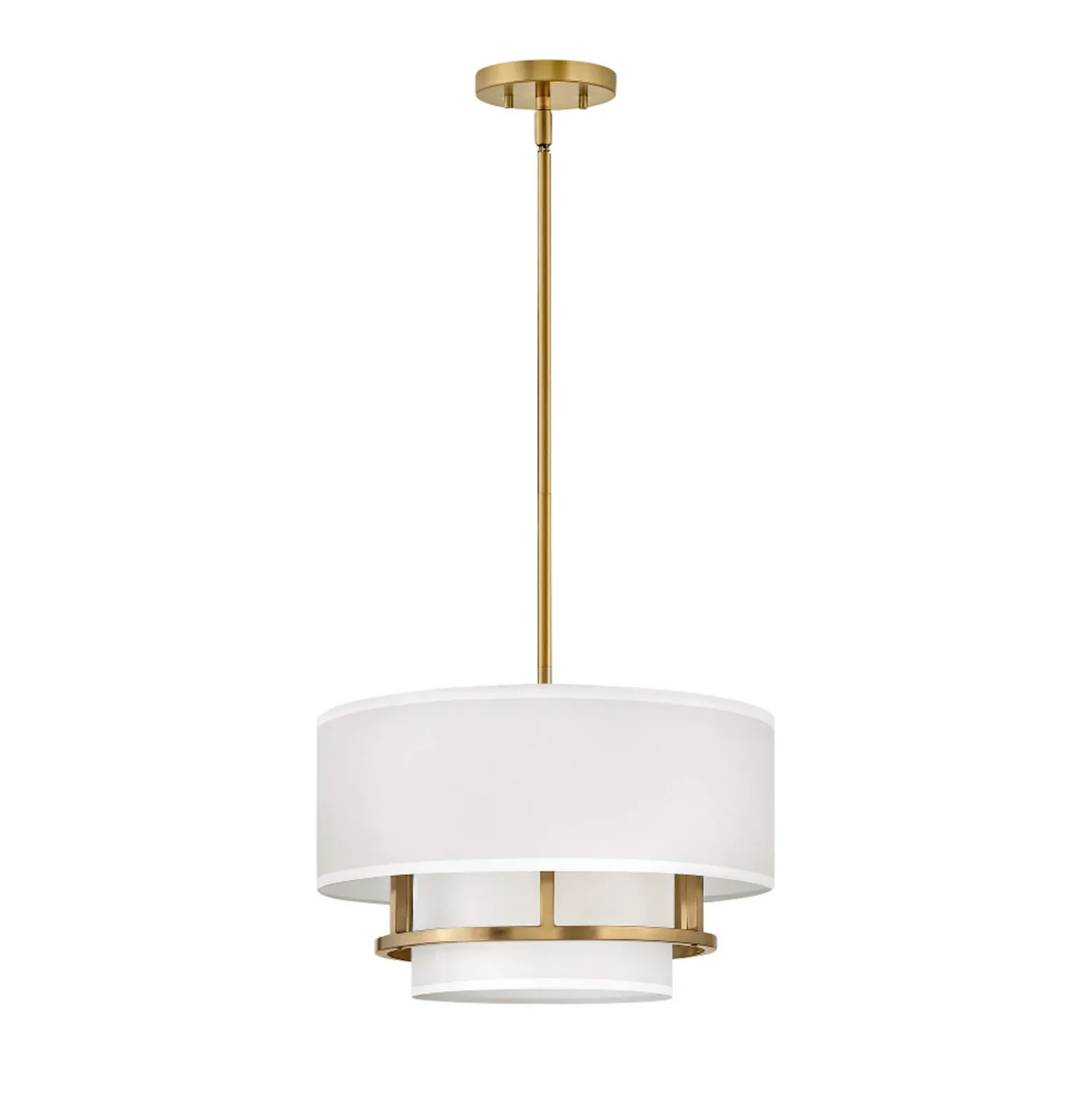 Lámpara colgante Graham Duo Mount 3 luces Ø 40,6cm, latón