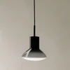 Lámpara colgante Grupa Onda, gris, Ø 17 cm, cristal, GU10