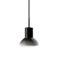 Lámpara colgante Grupa Onda, gris, Ø 17 cm, cristal, GU10