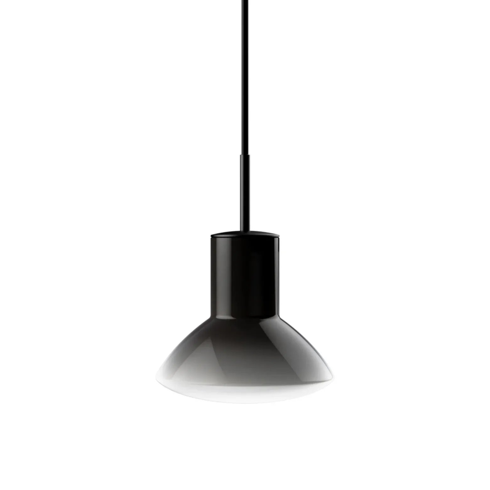 Lámpara colgante Grupa Onda, gris, Ø 17 cm, cristal, GU10