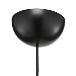 Lámpara colgante Gubi Semi, Ø 30 cm, negro