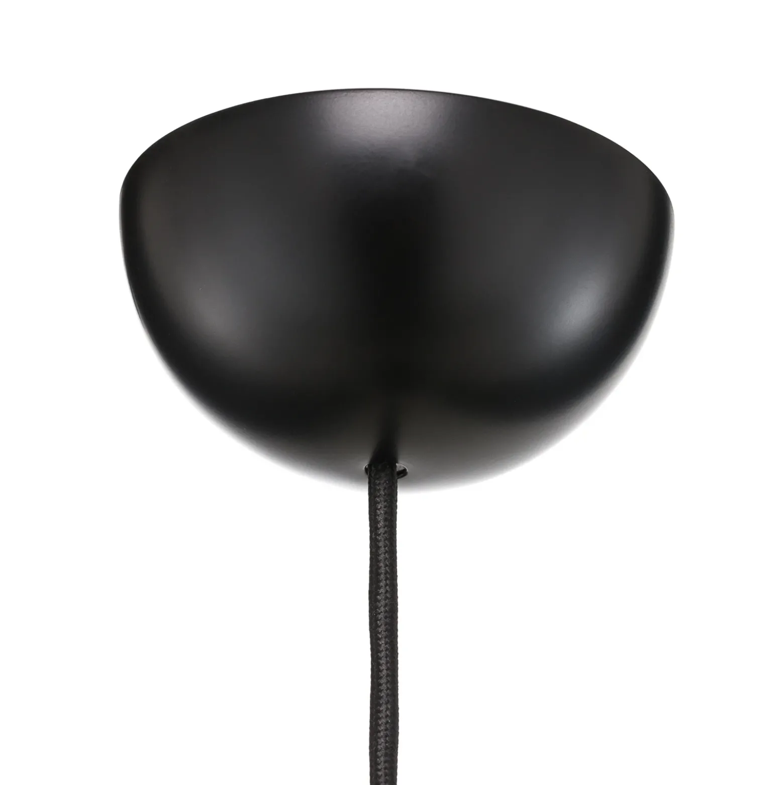 Lámpara colgante Gubi Semi, Ø 30 cm, negro