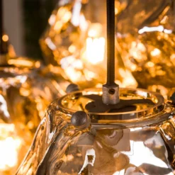 Lámpara colgante Guldenthal, vidrio, 7 luces