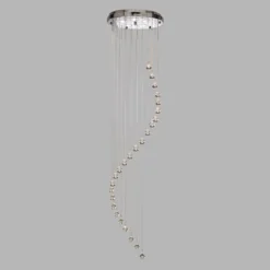Lámpara colgante Hallway cortina de cristal 180 cm