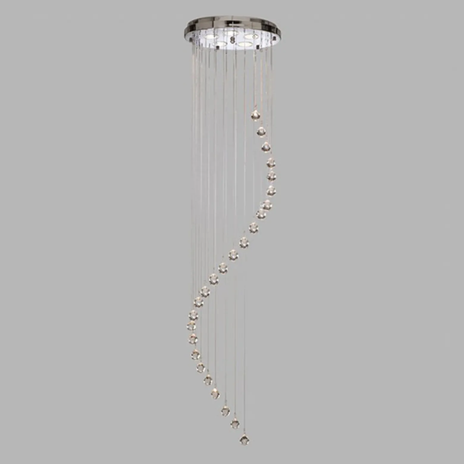 Lámpara colgante Hallway cortina de cristal 180 cm
