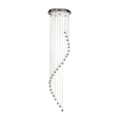 Lámpara colgante Hallway cortina de cristal 180 cm