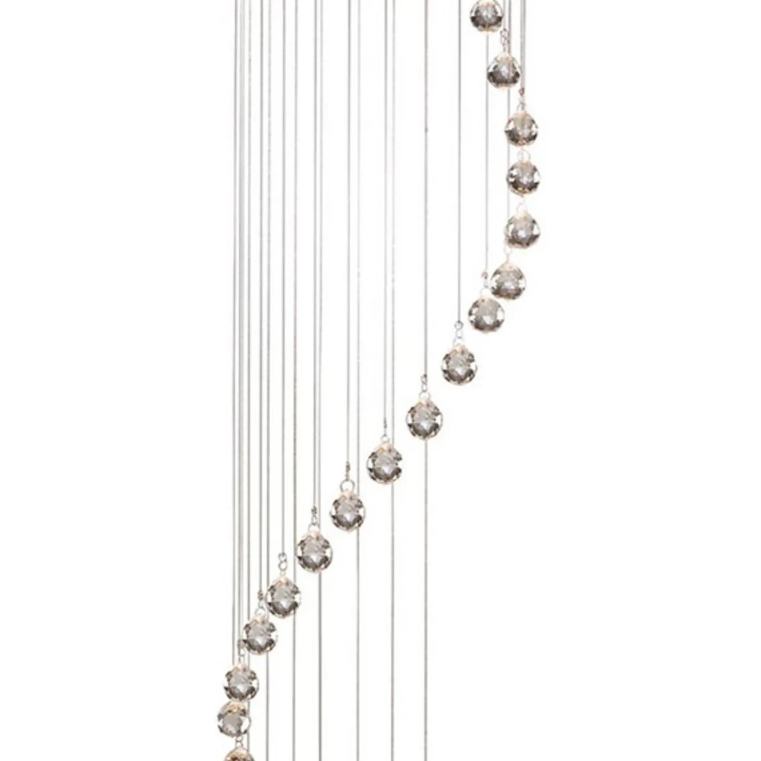 Lámpara colgante Hallway cortina de cristal 180 cm