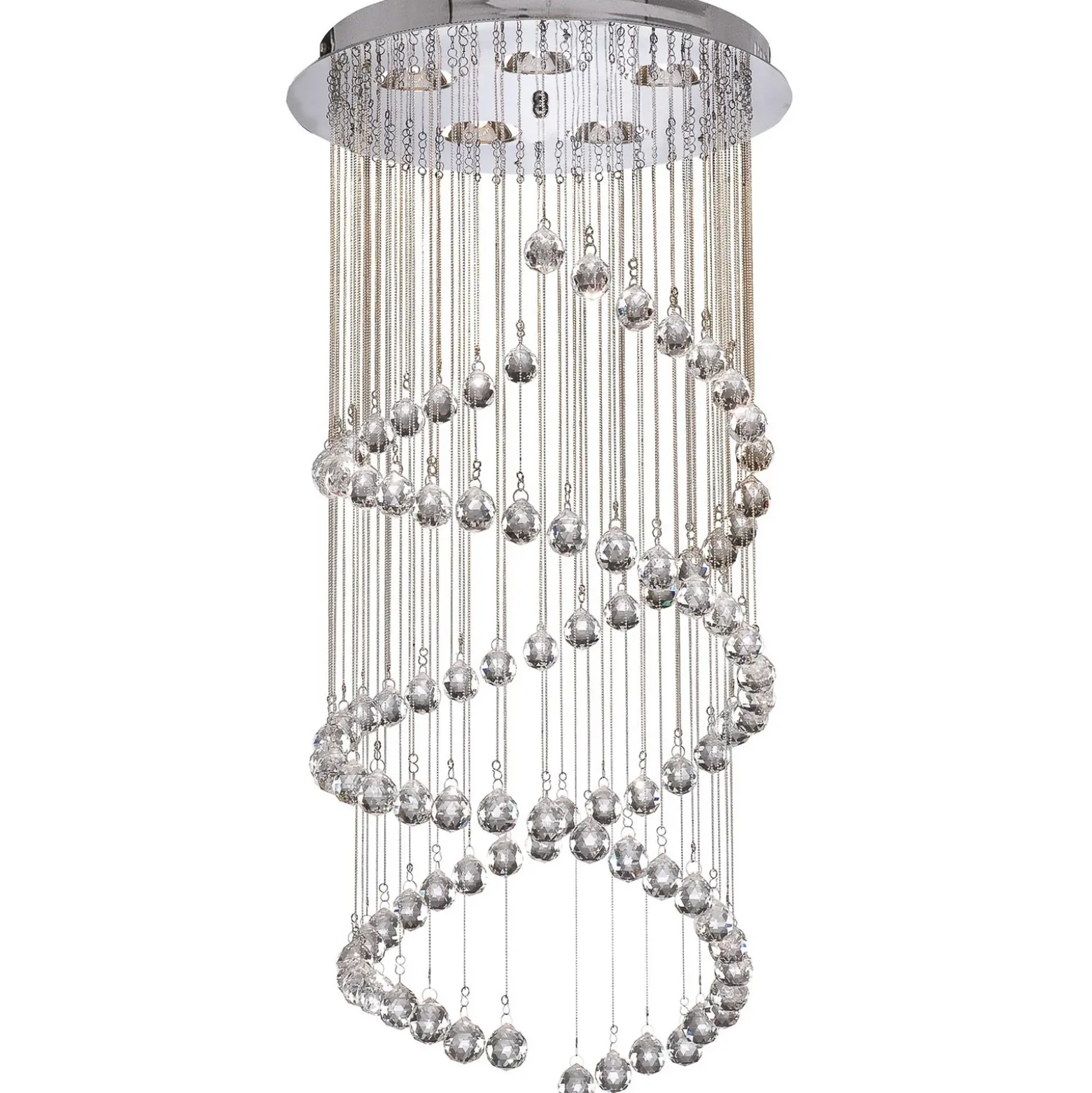 Lámpara colgante Hallway cristal de vidrio, 80 cm