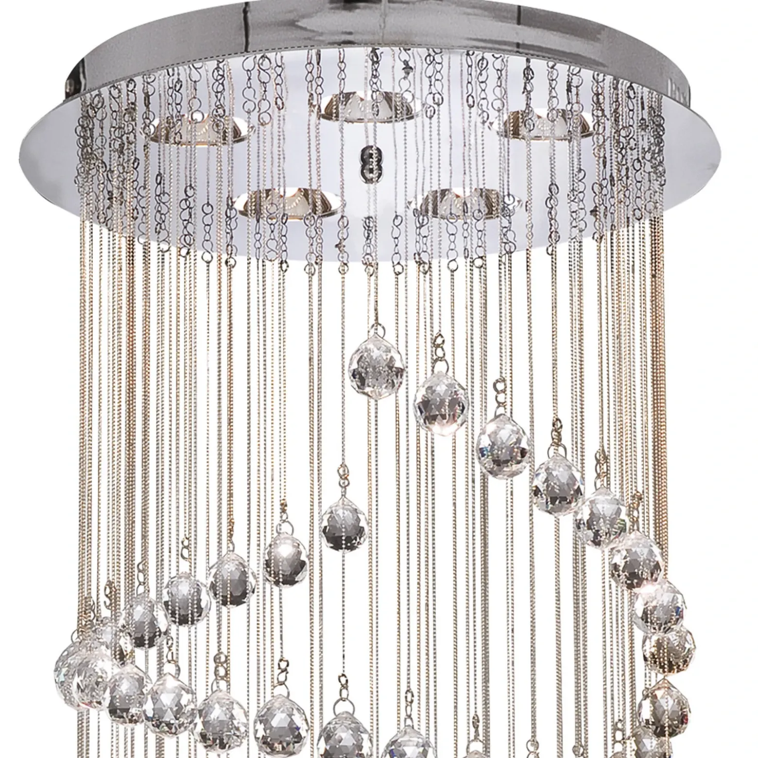 Lámpara colgante Hallway cristal de vidrio, 80 cm