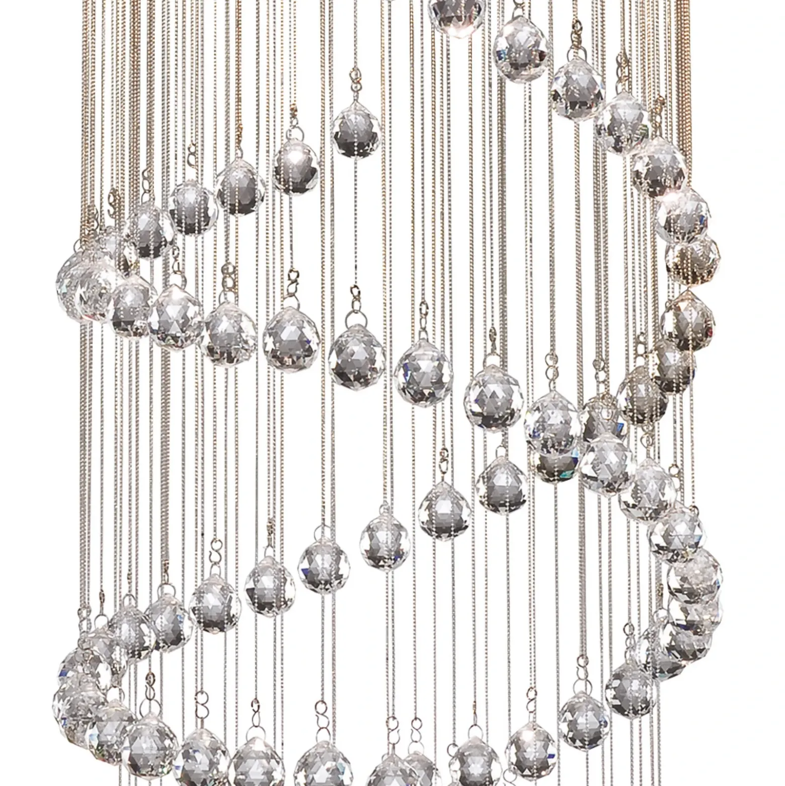 Lámpara colgante Hallway cristal de vidrio, 80 cm