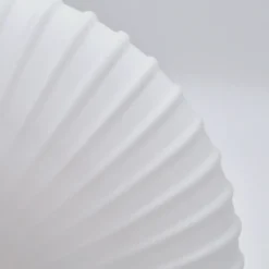 Lámpara colgante Harmony, Ø 25 cm, blanco/roble, cristal/madera
