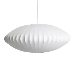 Lámpara colgante HAY Nelson Saucer Bubble M, Ø 63,5 cm, blanca