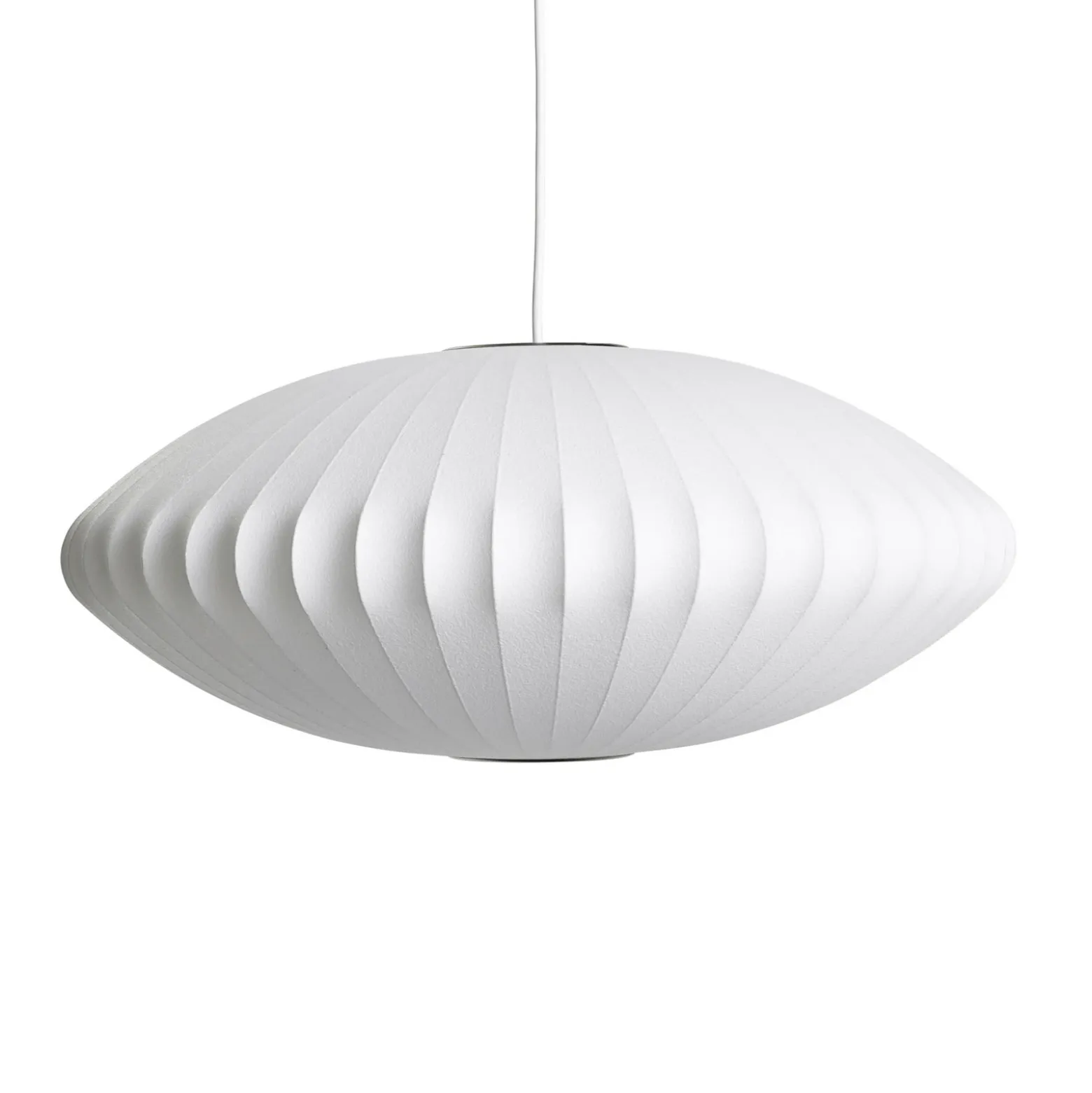 Lámpara colgante HAY Nelson Saucer Bubble M, Ø 63,5 cm, blanca