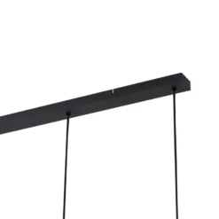 Lámpara colgante Hildur de Lindby, 4 luces, 115 cm, gris humo, cristal