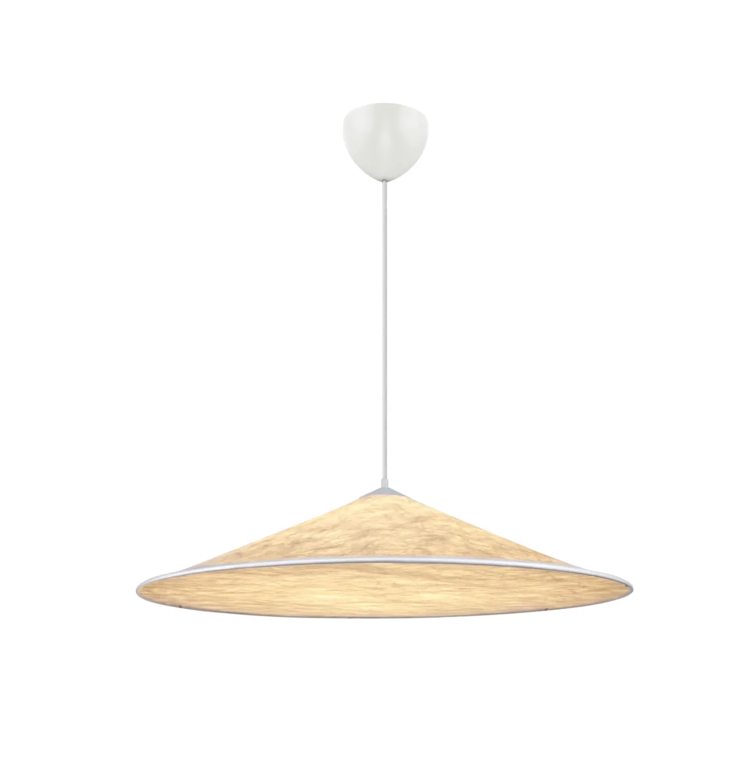 Lámpara colgante Hill, Ø 85 cm, Tyvek, blanco