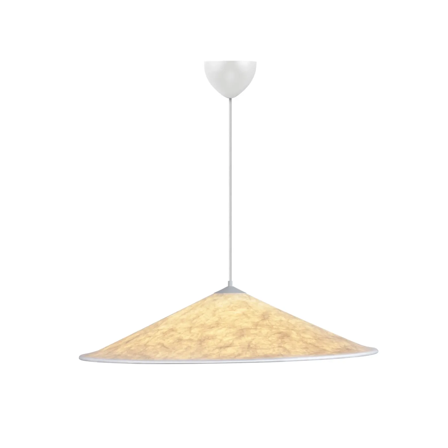 Lámpara colgante Hill, Ø 85 cm, Tyvek, blanco