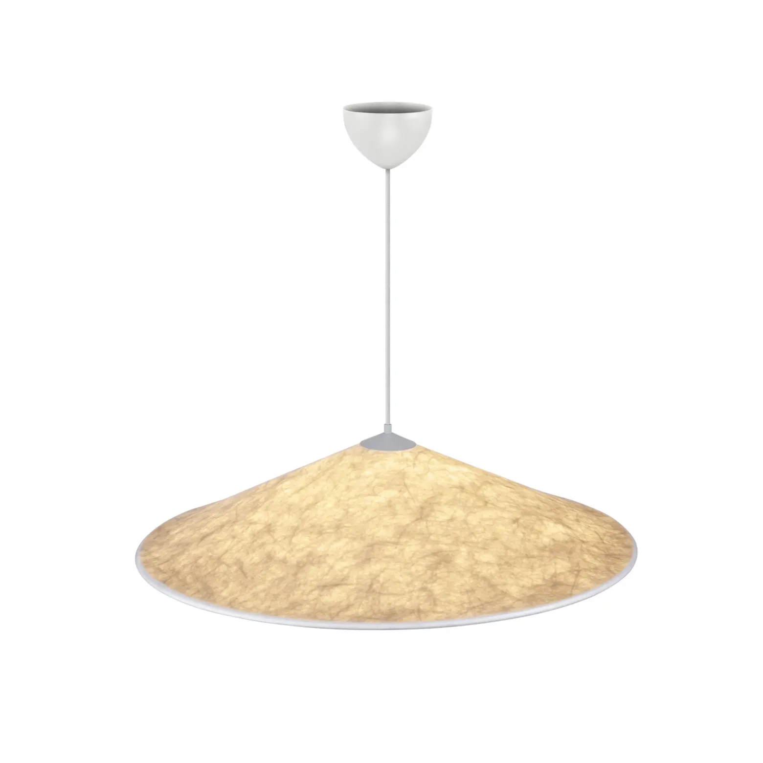 Lámpara colgante Hill, Ø 85 cm, Tyvek, blanco