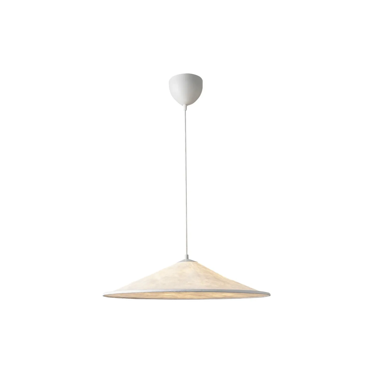 Lámpara colgante Hill 55, Ø 55 cm, Tyvek, blanco