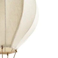 Lámpara colgante infantil Aeris de Lindby, beige, Ø 35 cm, tejido, E27