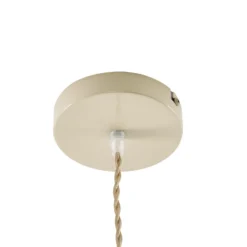 Lámpara colgante infantil Aeris de Lindby, beige, Ø 35 cm, tejido, E27