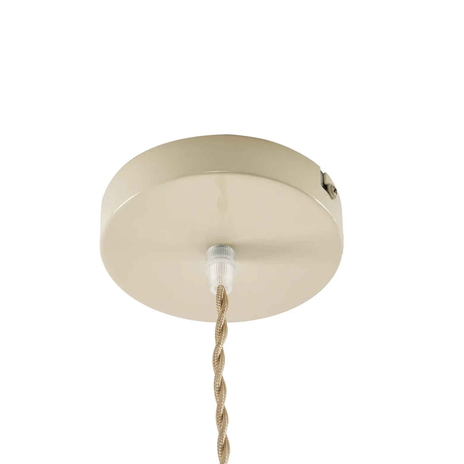 Lámpara colgante infantil Aeris de Lindby, beige, Ø 35 cm, tejido, E27