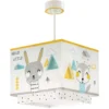 Lámpara colgante infantil Dalber HELLO LITTLE, blanco/amarillo