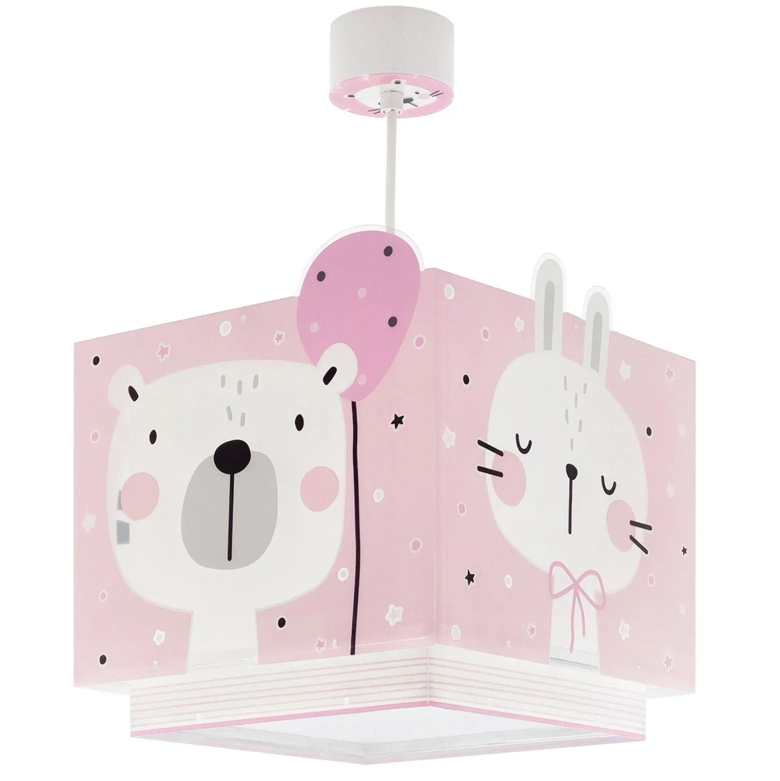 Lámpara colgante infantil Dalber BABY JUNGLE, rosa