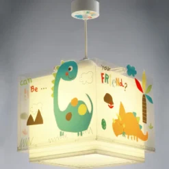 Lámpara colgante infantil DINOS de Dalber, multicolor