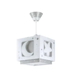 Lámpara colgante infantil MOONLIGHT de Dalber, gris, con 1 luz