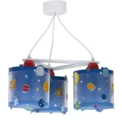 Lámpara colgante infantil Planet, 3 luces