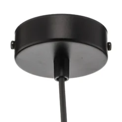 Lámpara colgante Jari con pantalla de tela, 1 luz, blanco-dorado