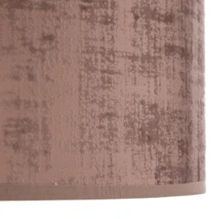 Lámpara colgante Jari con pantalla de tela 1 luz, oro rosa