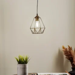 Lámpara colgante Jin, negro, 1 luz