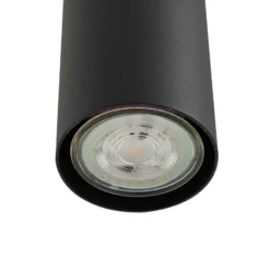 Lámpara colgante Joffrey de Lindby, 76 cm, negra, 4 luces, GU10