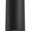 Lámpara colgante Joffrey de Lindby, Ø 6 cm, negra, metal, GU10