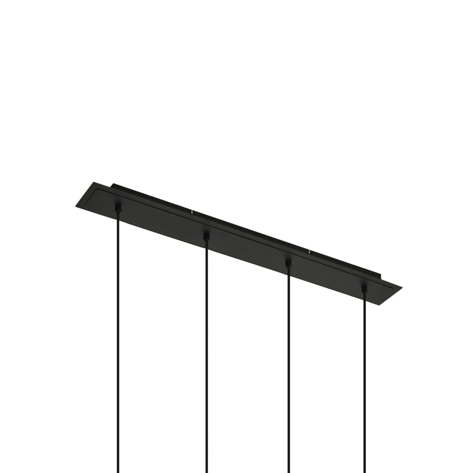 Lámpara colgante Joffrey de Lindby, 76 cm, negra, 4 luces, GU10