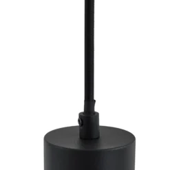 Lámpara colgante Joffrey de Lindby, Ø 6 cm, negra, metal, GU10