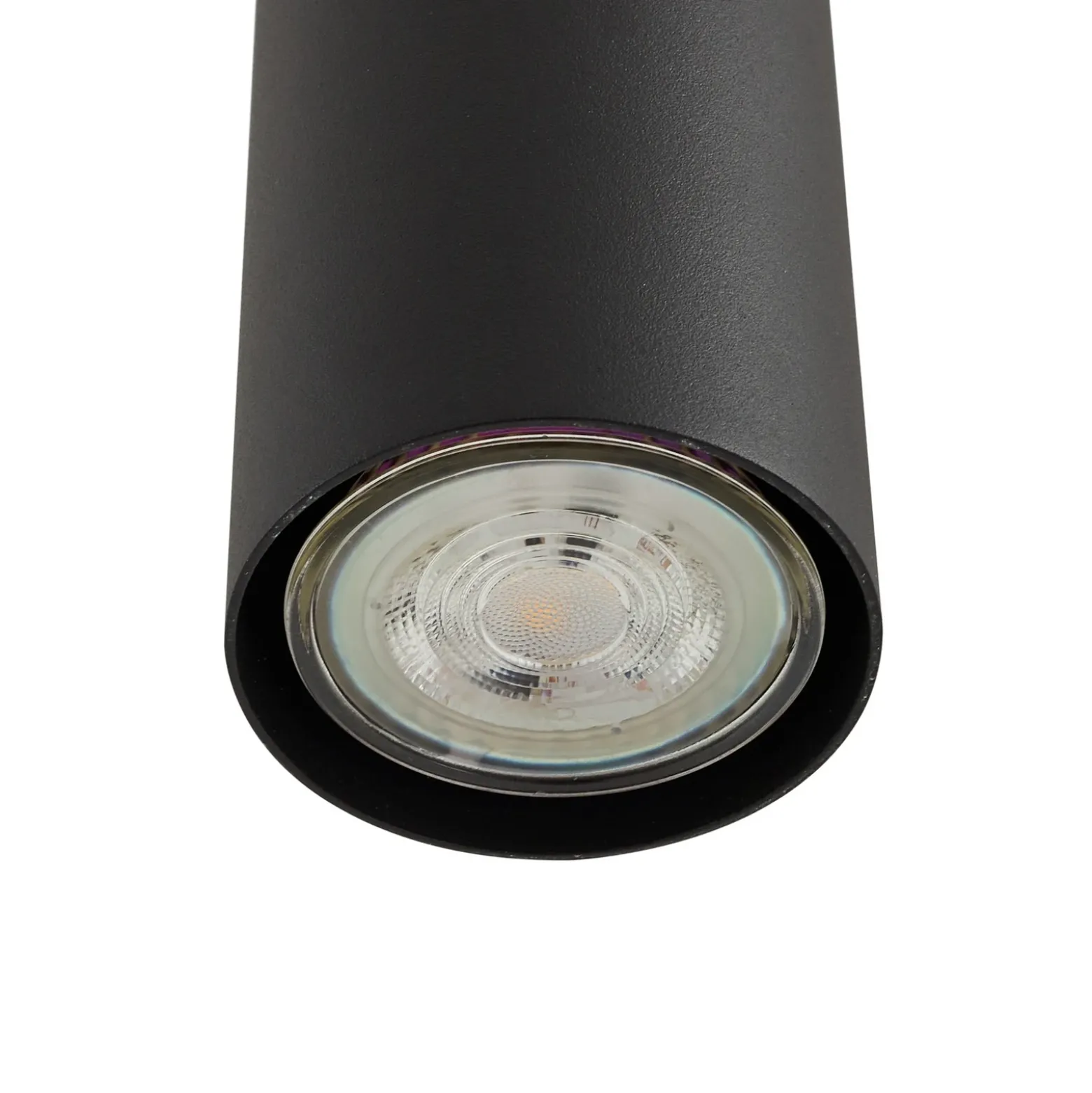 Lámpara colgante Joffrey de Lindby, Ø 6 cm, negra, metal, GU10