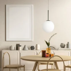 Lámpara colgante Jugen, negro, 1 luz