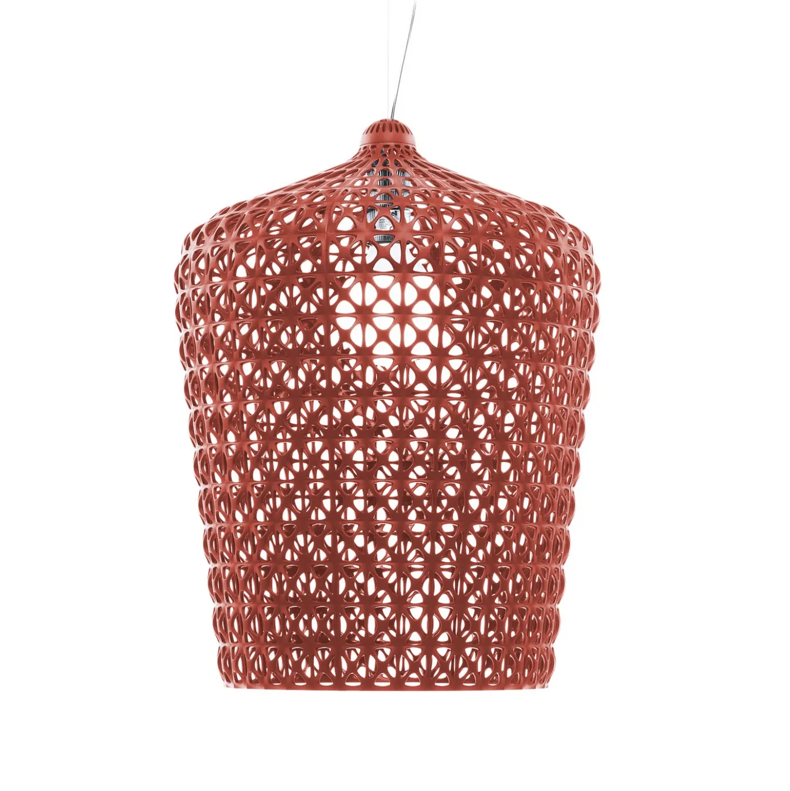Lámpara colgante Kartell Kabuki, rojo burdeos, Ø 50 cm