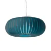 Lámpara colgante Kartell Teresa, azul petróleo, Ø 50 cm, E27-LED