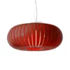Lámpara colgante Kartell Teresa, rojo oscuro, Ø 50 cm, E27-LED